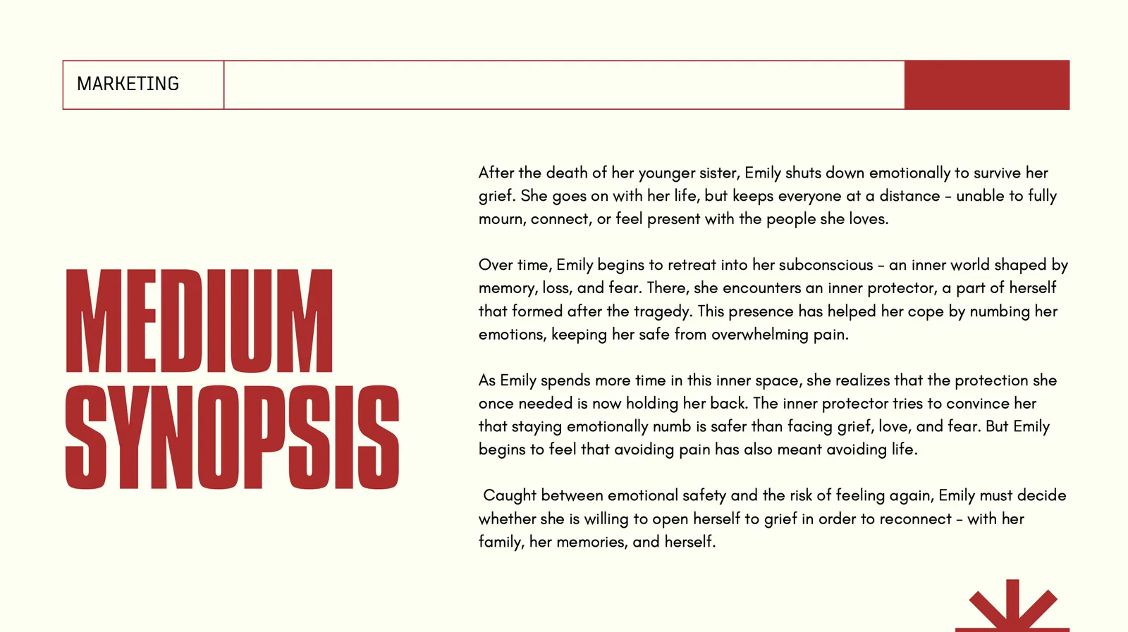 Albedo press kit — medium synopsis