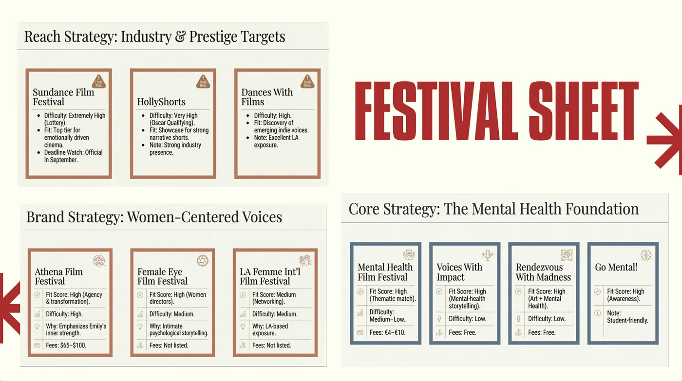 Albedo press kit — festival strategy sheet