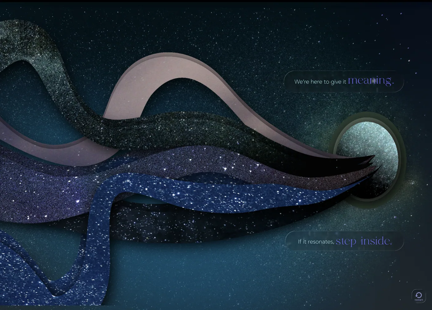 HSP prototype — the universe metaphor screen